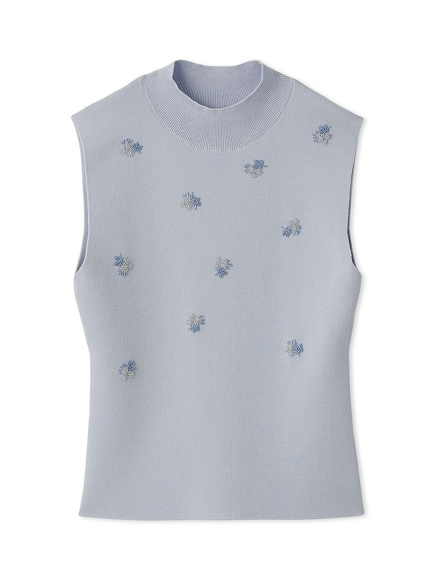 CELFORD「【洗える】ビーズ刺繍ニットプルオーバー」|ニット・セーター|