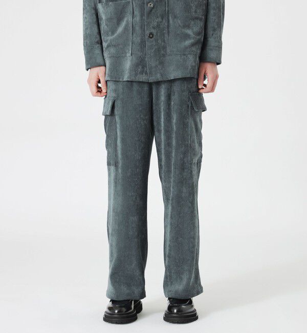  「コーデュロイワイドカーゴイージー」|その他|グリーン