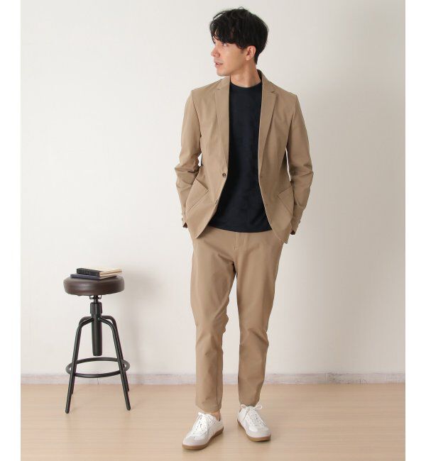 IKKA LOUNGE「【セットアップ対応】イージーケア速乾鹿の子ジャケット」|テーラードジャケット|