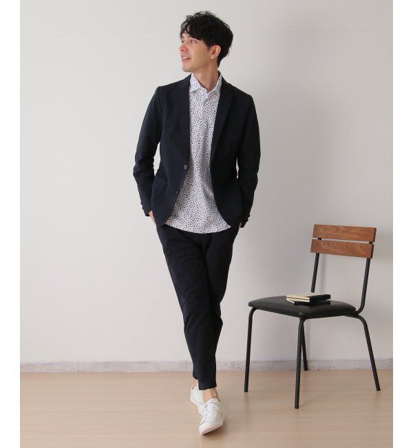 IKKA LOUNGE「【セットアップ対応】イージーケア速乾鹿の子ジャケット」|テーラードジャケット|