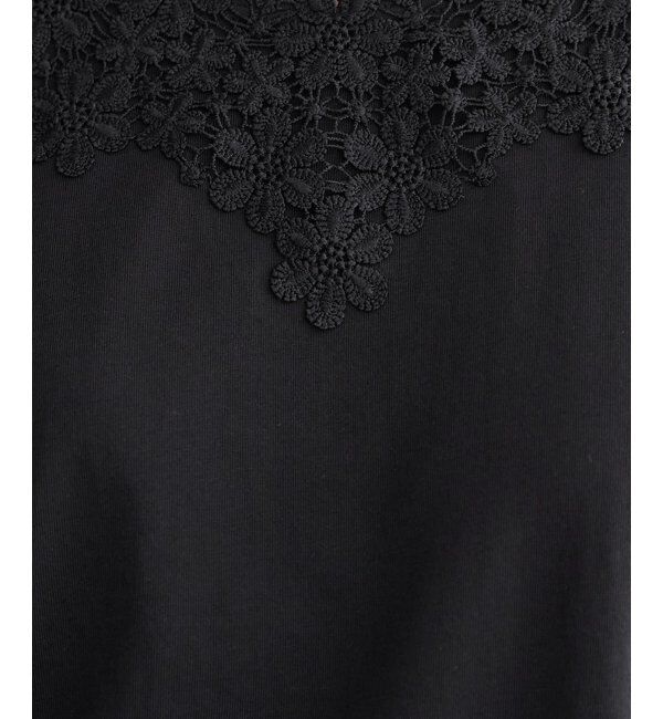 ikka「【接触冷感／UVカット】コットンUSA前後レースタンクトップ」|タンクトップ|