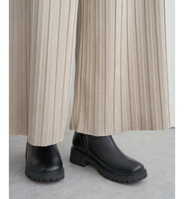 ikka「スエードライクプリーツワイドパンツ」|その他|