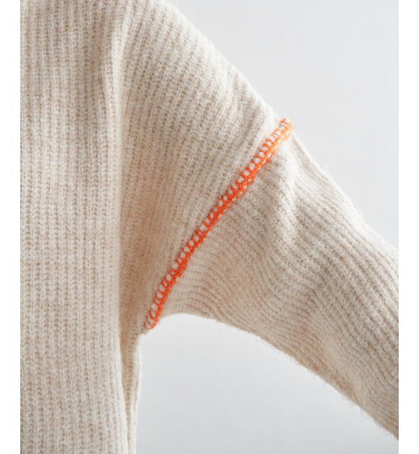 Lbc with Life「配色ステッチ畦ニットプルオーバー」|カーディガン|