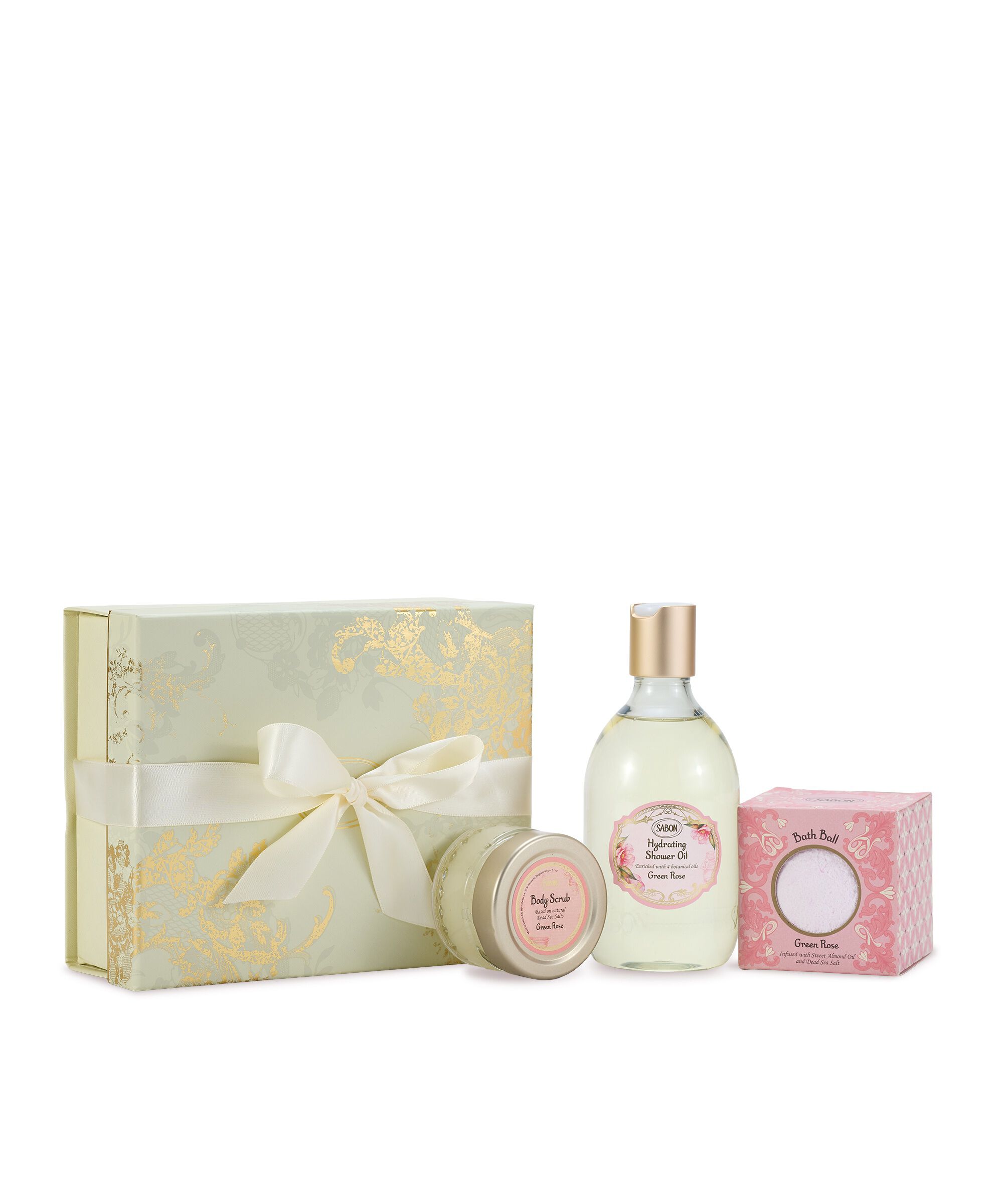 SABON「ｽｲｰﾄﾊﾞｽﾀｲﾑｷｯﾄ ｸﾞﾘｰﾝ･ﾛｰｽﾞ」|入浴剤・バスグッズ|グリーン・ローズ