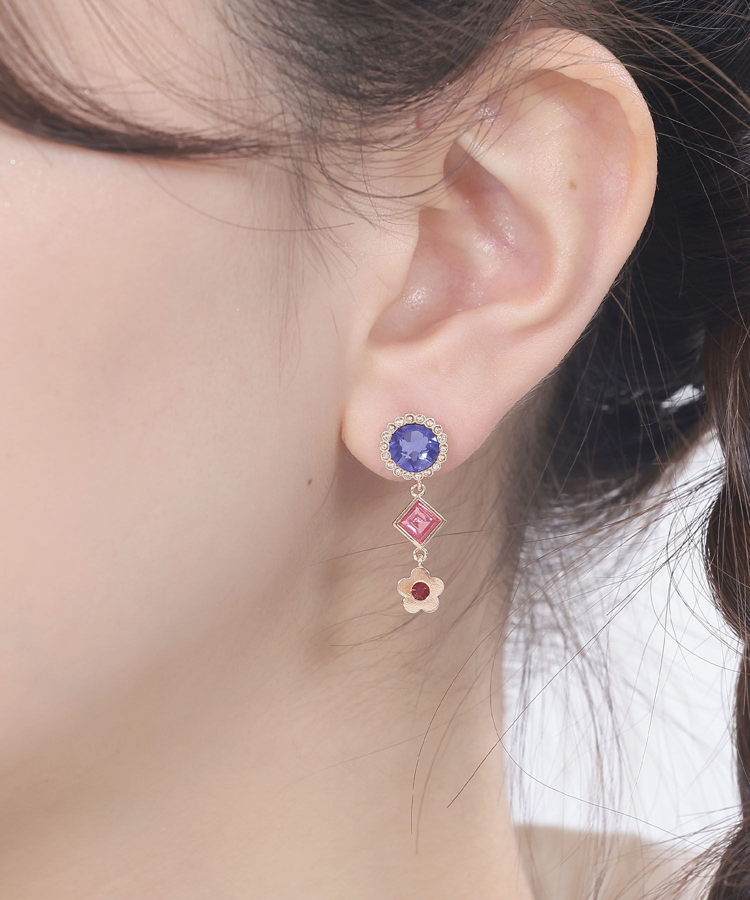 MARY QUANT「ビジューアソート ピアス」|ピアス|ピンクゴールド