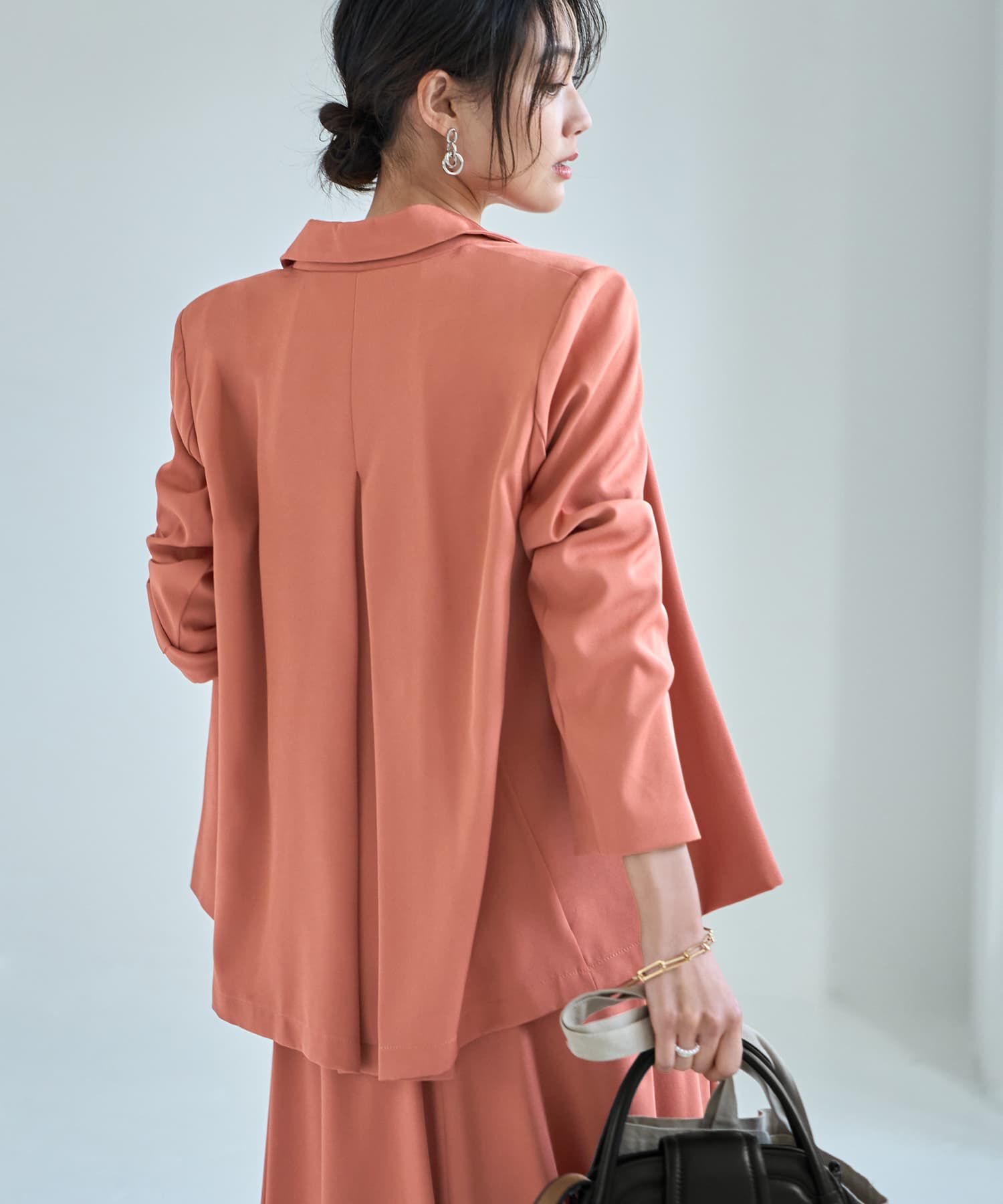 STYLE DELI「ソフトツイルAラインジャケット」|テーラードジャケット|