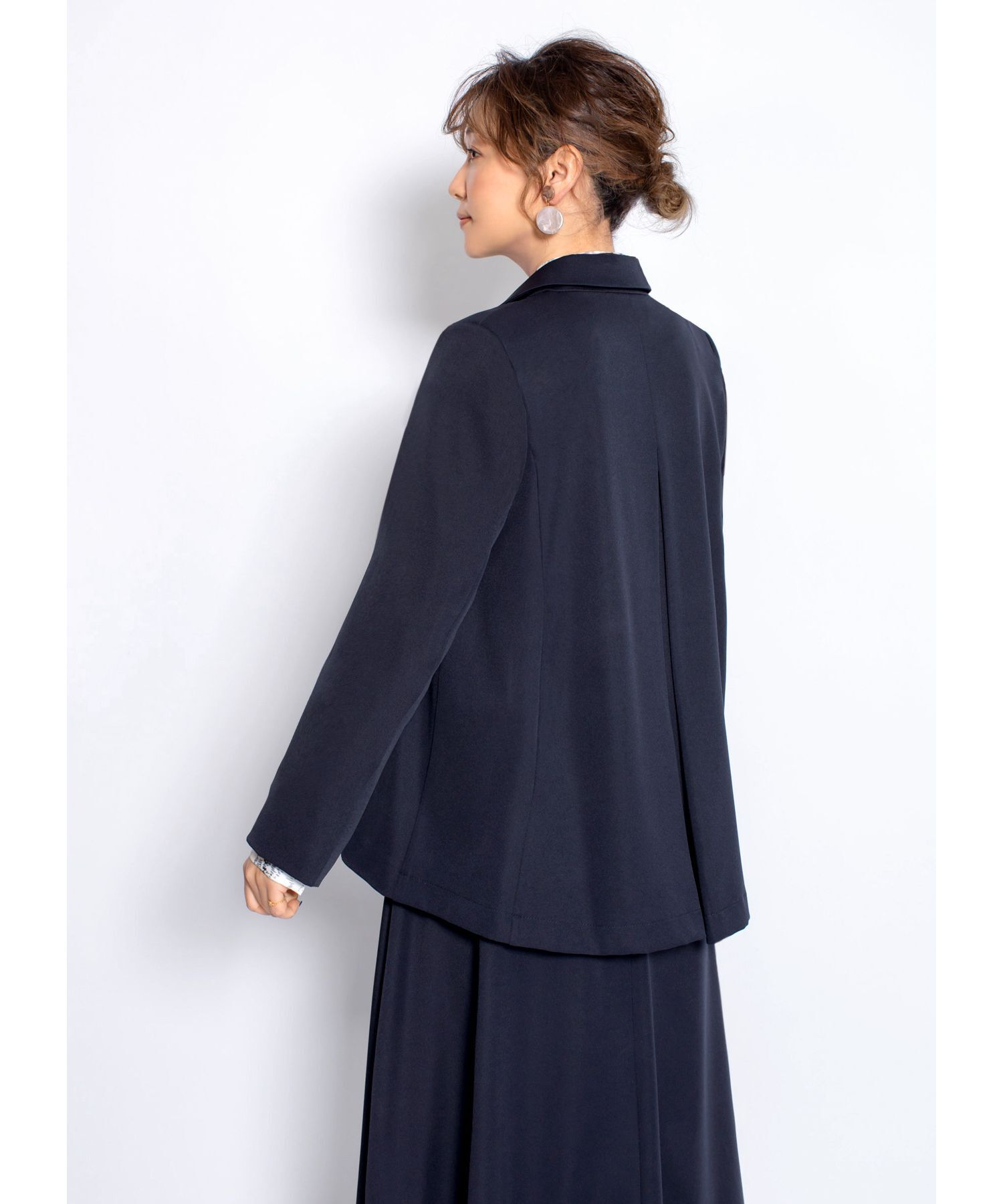 STYLE DELI「ソフトツイルAラインジャケット」|テーラードジャケット|