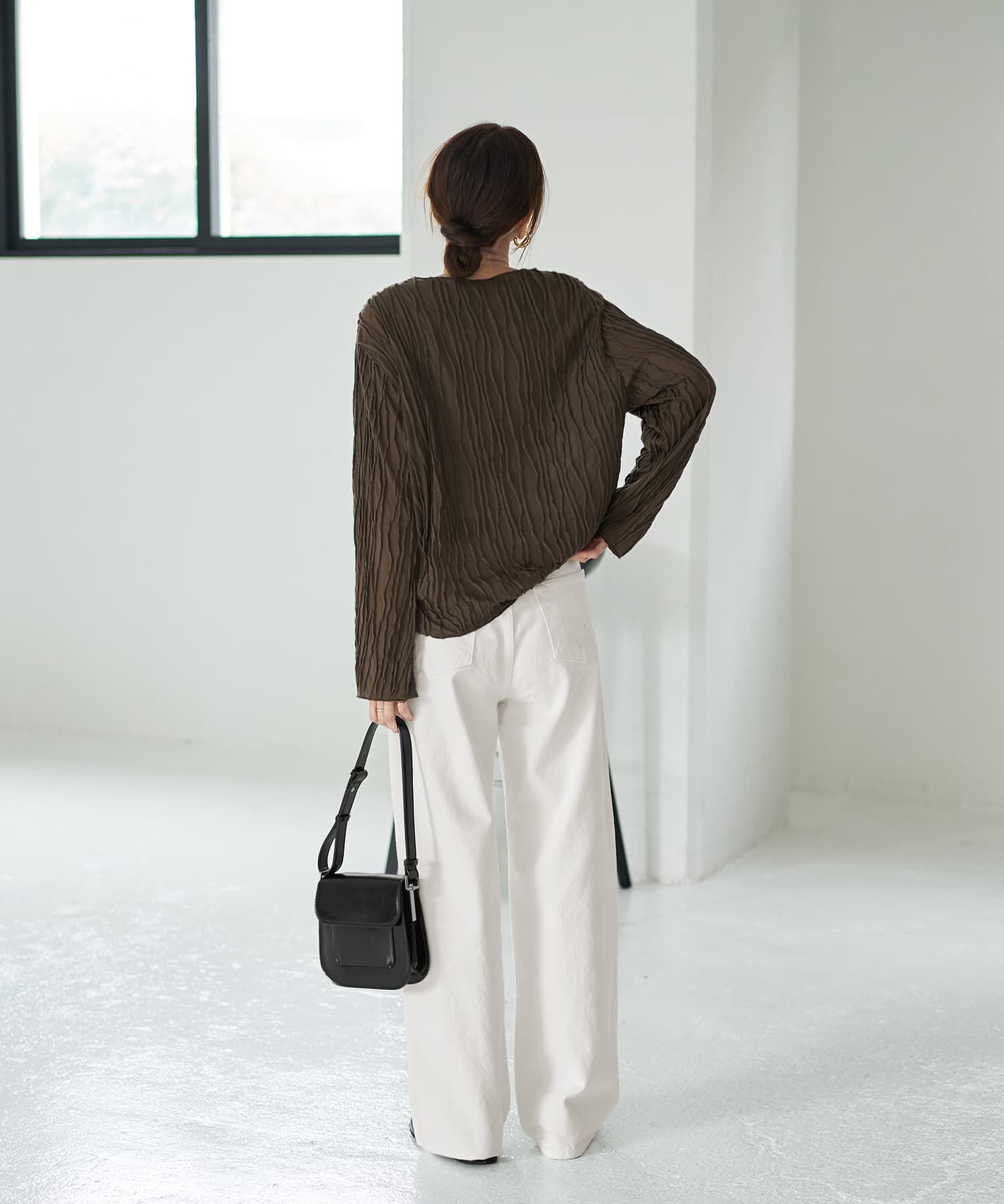 STYLE DELI「ウェーブラインガーゼトップス」|Tシャツ・カットソー|