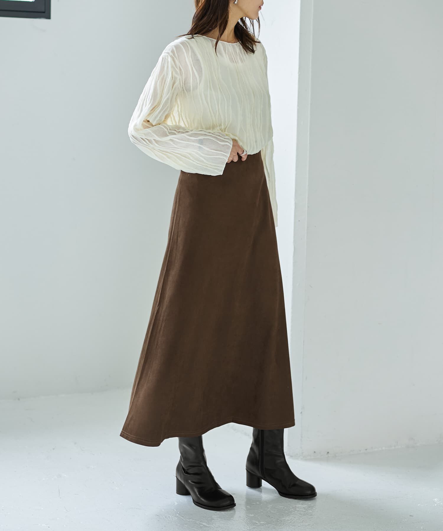 STYLE DELI「ウェーブラインガーゼトップス」|Tシャツ・カットソー|