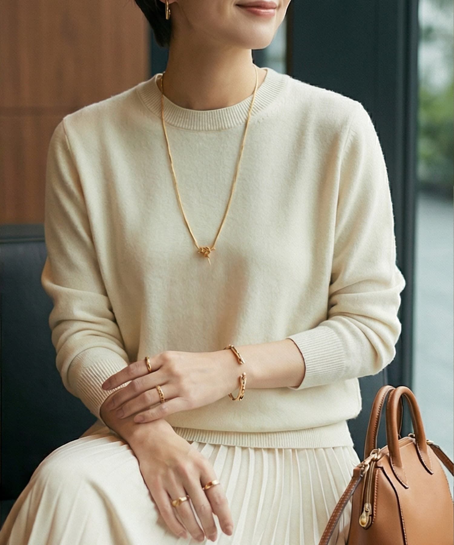 STYLE DELI「【DELI by】ノットラインY字ステンレスネックレス」|ネックレス|