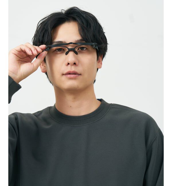  「新構造・跳ね上げ式 メガネ | FLIP UP フリップアップ | 軽量 伊達メガネ 度付き 度なし レンズ交換券付」|メガネ|