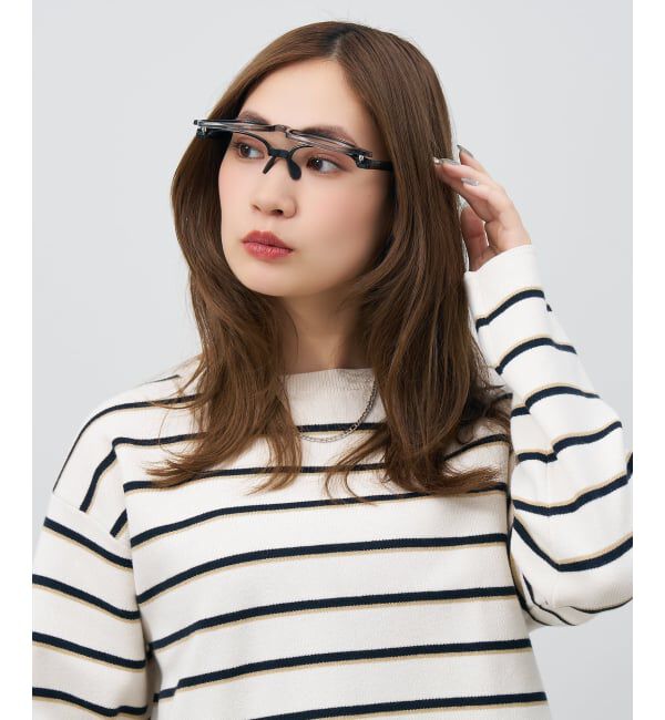  「新構造・跳ね上げ式 メガネ | FLIP UP フリップアップ | 軽量 伊達メガネ 度付き 度なし レンズ交換券付」|メガネ|ブラック系その他2