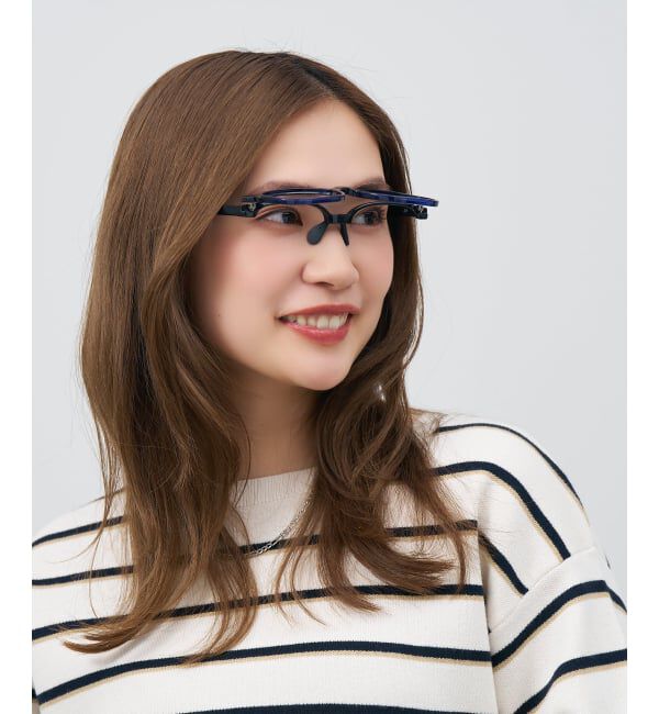  「新構造・跳ね上げ式 メガネ | FLIP UP フリップアップ | 軽量 伊達メガネ 度付き 度なし レンズ交換券付」|メガネ|