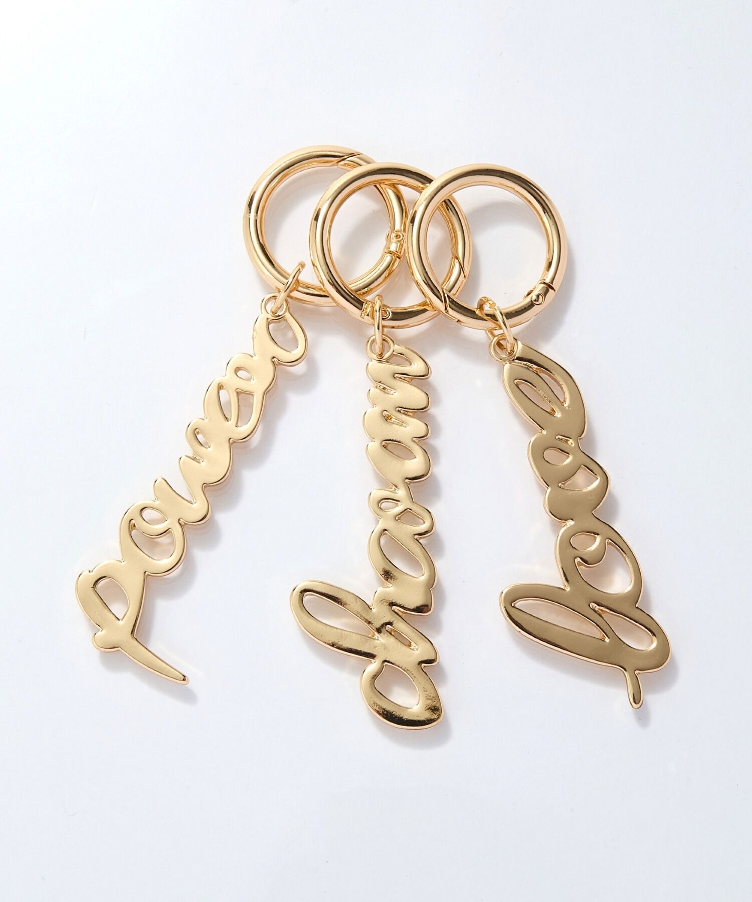 Phoebe「レタードキーチャーム　パワー」|チャーム・キーホルダー|