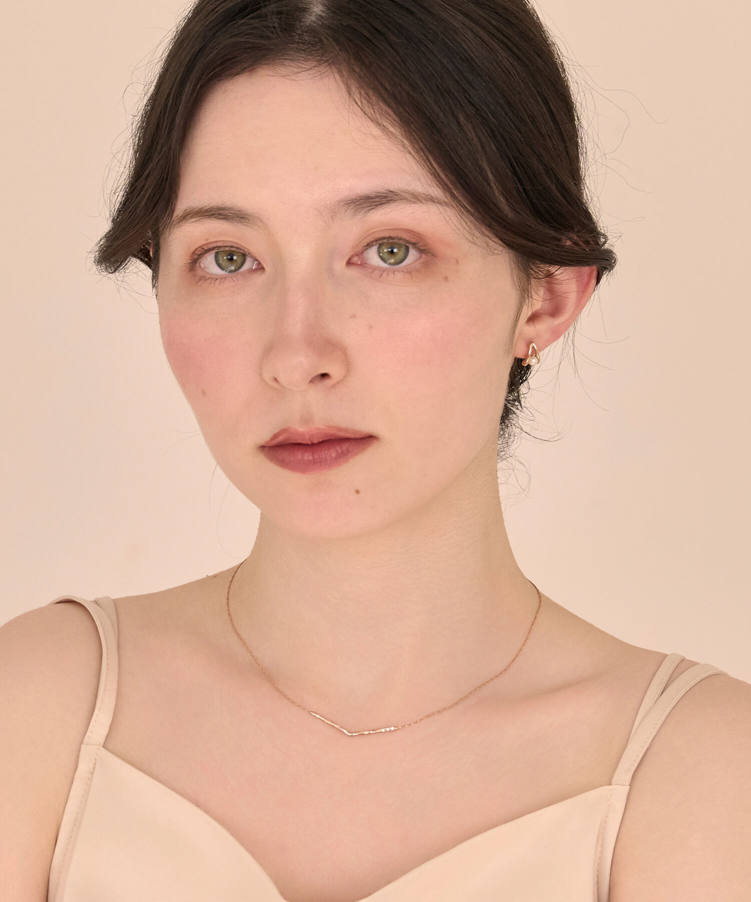 Phoebe「【金属アレルギー対応】バランスラインネックレス」|ネックレス|