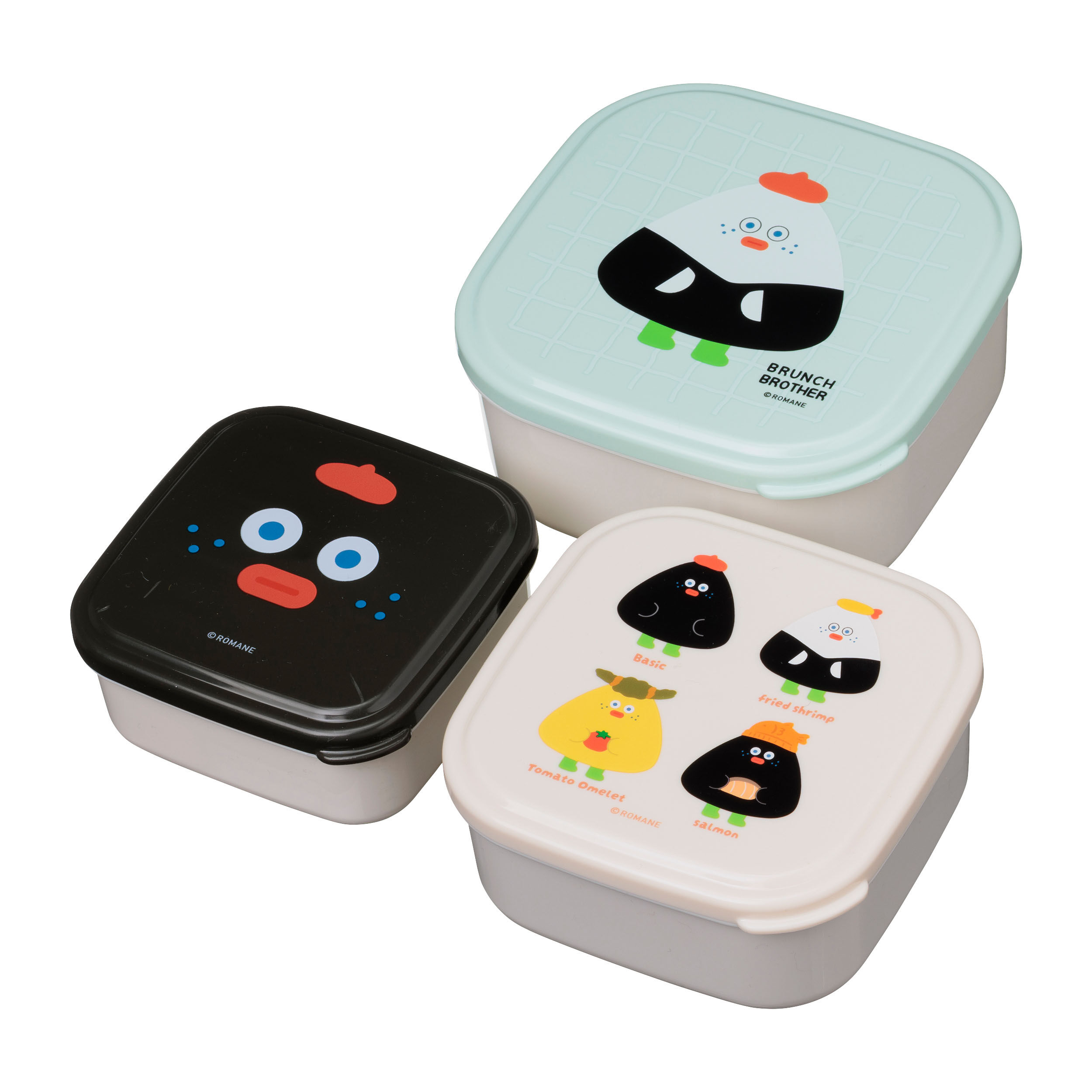  「ランチボックス・３Ｐセット／ブランチブラザー」|食器・キッチングッズ|柄３