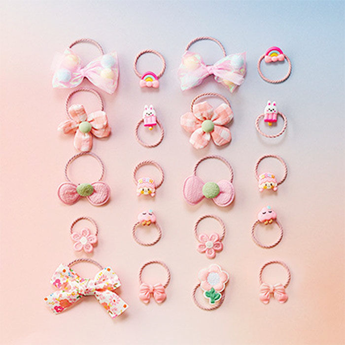 BACKYARD FAMILY「ヘアアクセサリー ヘアゴム 20個セット 通販 ヘアアクセ ゴム 髪 髪ゴム 髪留め 髪飾り」|ヘアゴム・シュシュ|