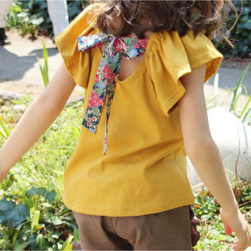 BACKYARD FAMILY「Rora キッズ Tシャツ 半袖 女の子 通販 ローラ カットソー 半袖Tシャツ 夏服」|その他|イエロー1