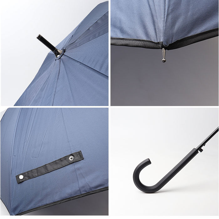 BACKYARD FAMILY「強風に強い 大きい 傘 通販 ジャンプ傘 強風対応 65cm 長傘 かさ グラスファイバー 雨傘」|傘|