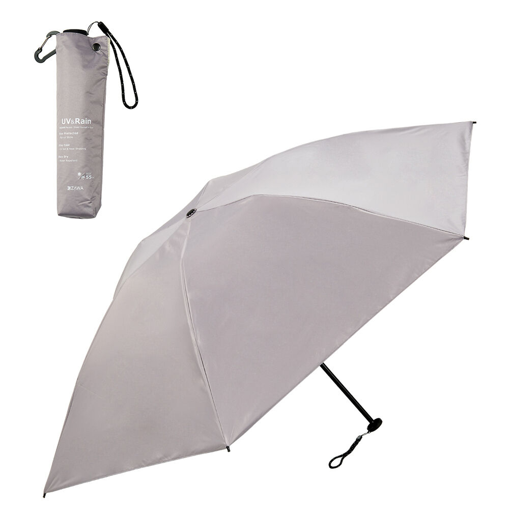 BACKYARD FAMILY「折りたたみ傘 軽量 コンパクト 通販 KIZAWA キザワ 折りたたみ 折りたたみ日傘 折り畳み傘」|傘|グレー1