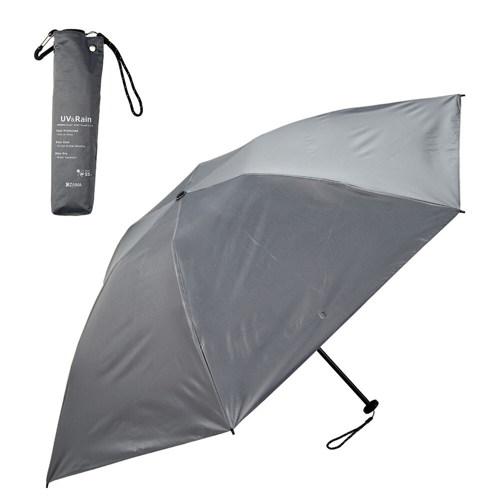 BACKYARD FAMILY「折りたたみ傘 軽量 コンパクト 通販 KIZAWA キザワ 折りたたみ 折りたたみ日傘 折り畳み傘」|傘|グレー2