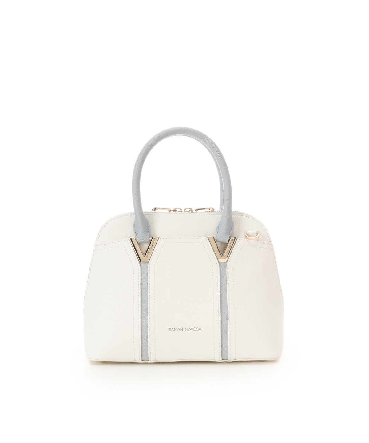 Samantha Vega「Vカットショルダーバッグ」|ショルダー・メッセンジャー|ホワイト