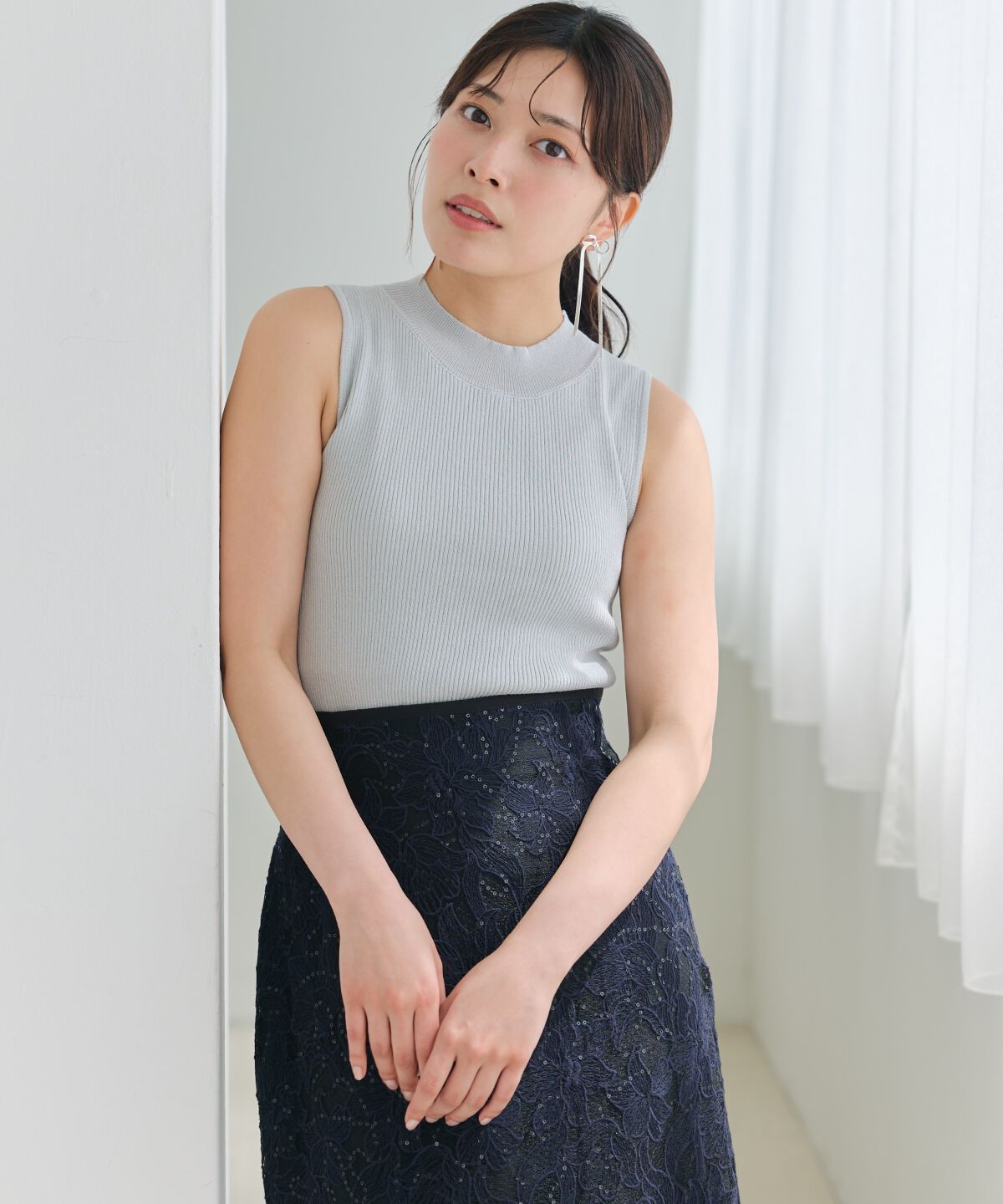 アンドクチュール「ラメノースリトップス」|ニット・セーター|