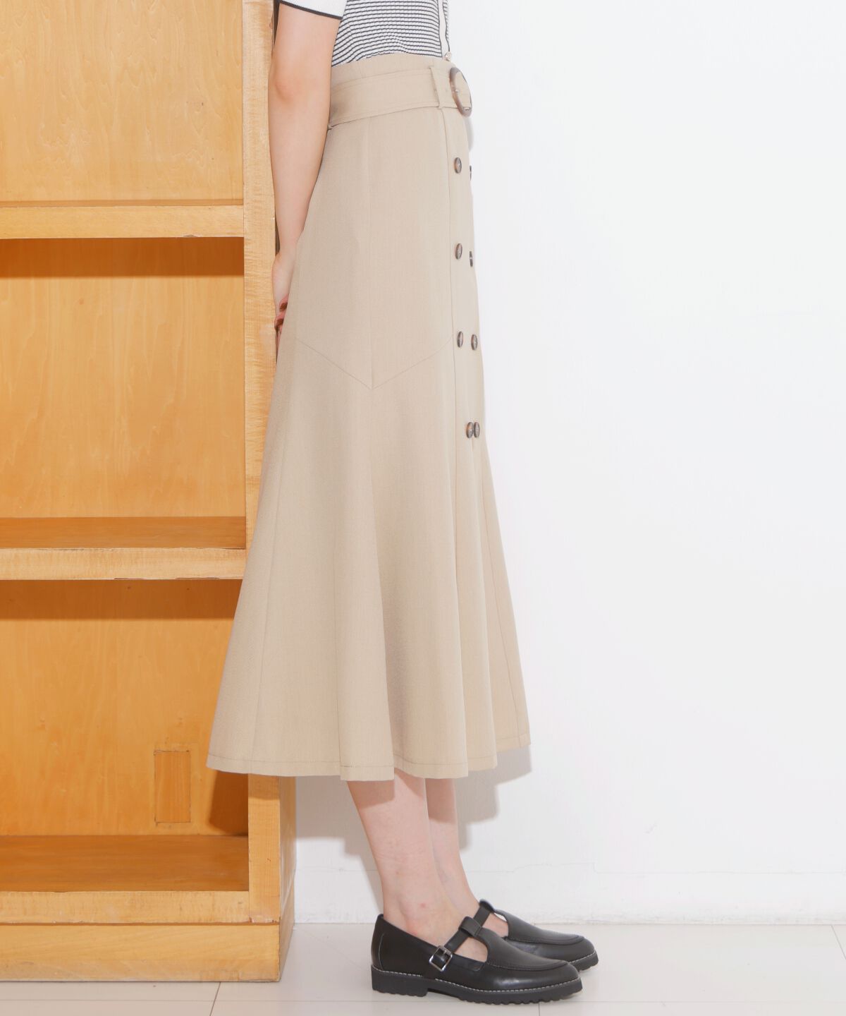 アンドクチュール「トレンチマーメイドスカート」|フレア|