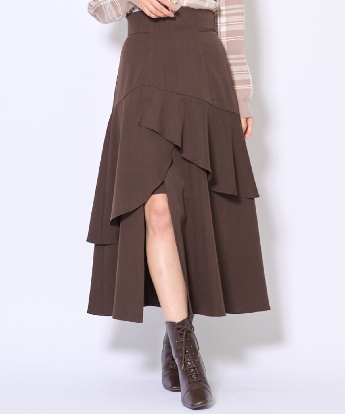 アンドクチュール「インナーミニティアードスカート」|フレア|