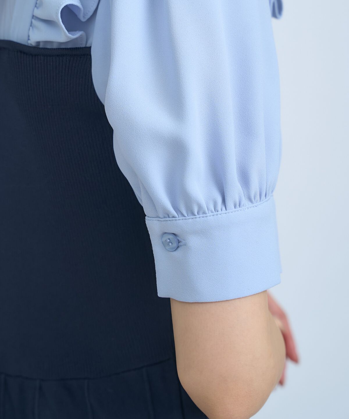 アンドクチュール「ニットビスチェ風ボウタイワンピース」|ワンピース|