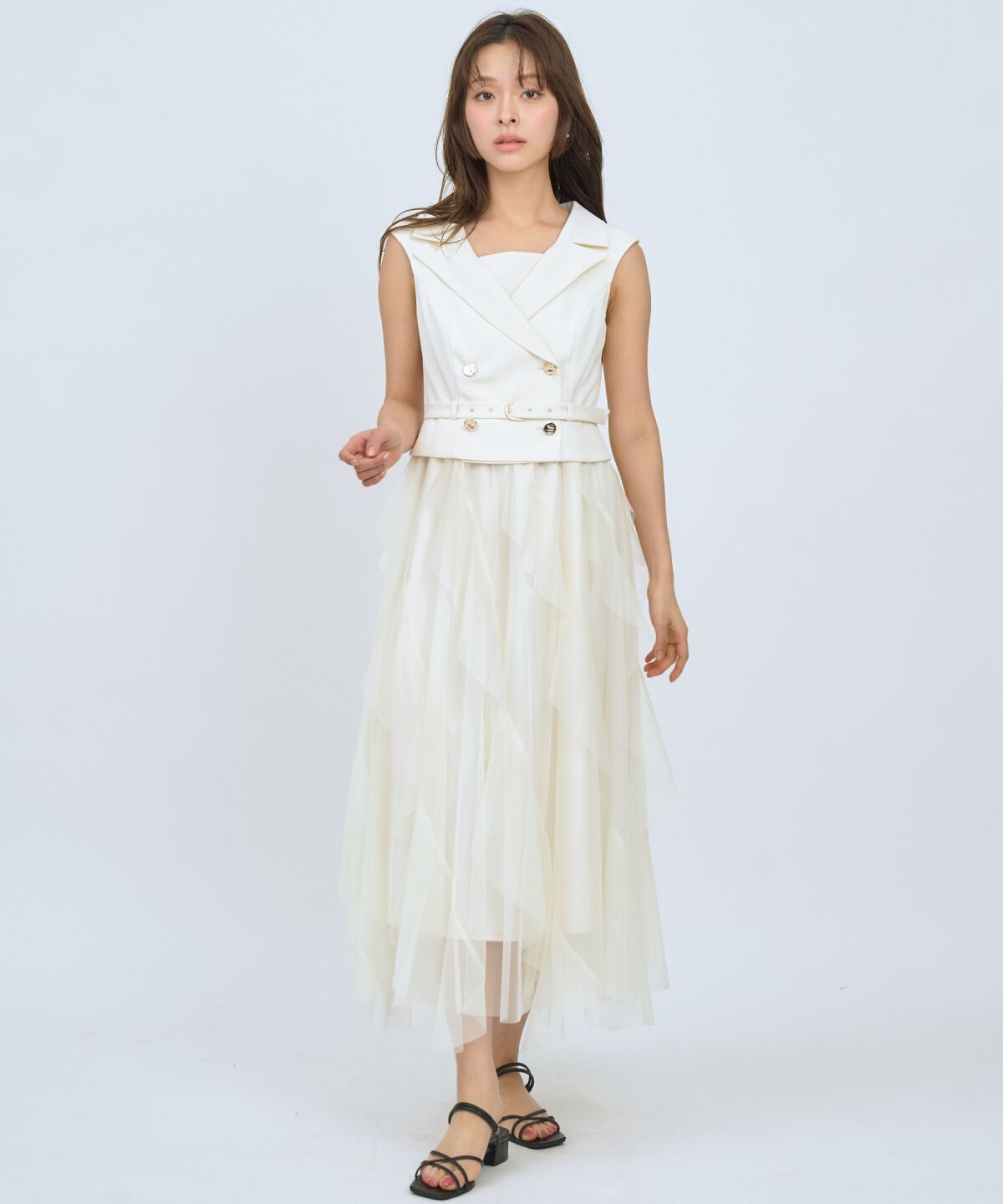 アンドクチュール「アシメチュールトレンチジャンスカ」|ジャンパースカート|