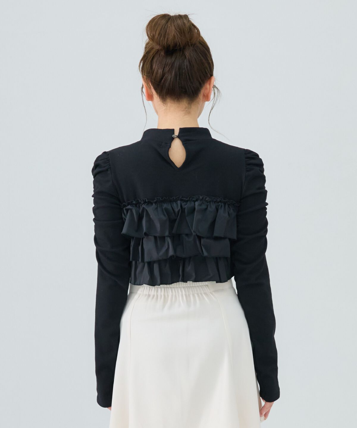 REDYAZEL「異素材フリルトップス」|Tシャツ・カットソー|