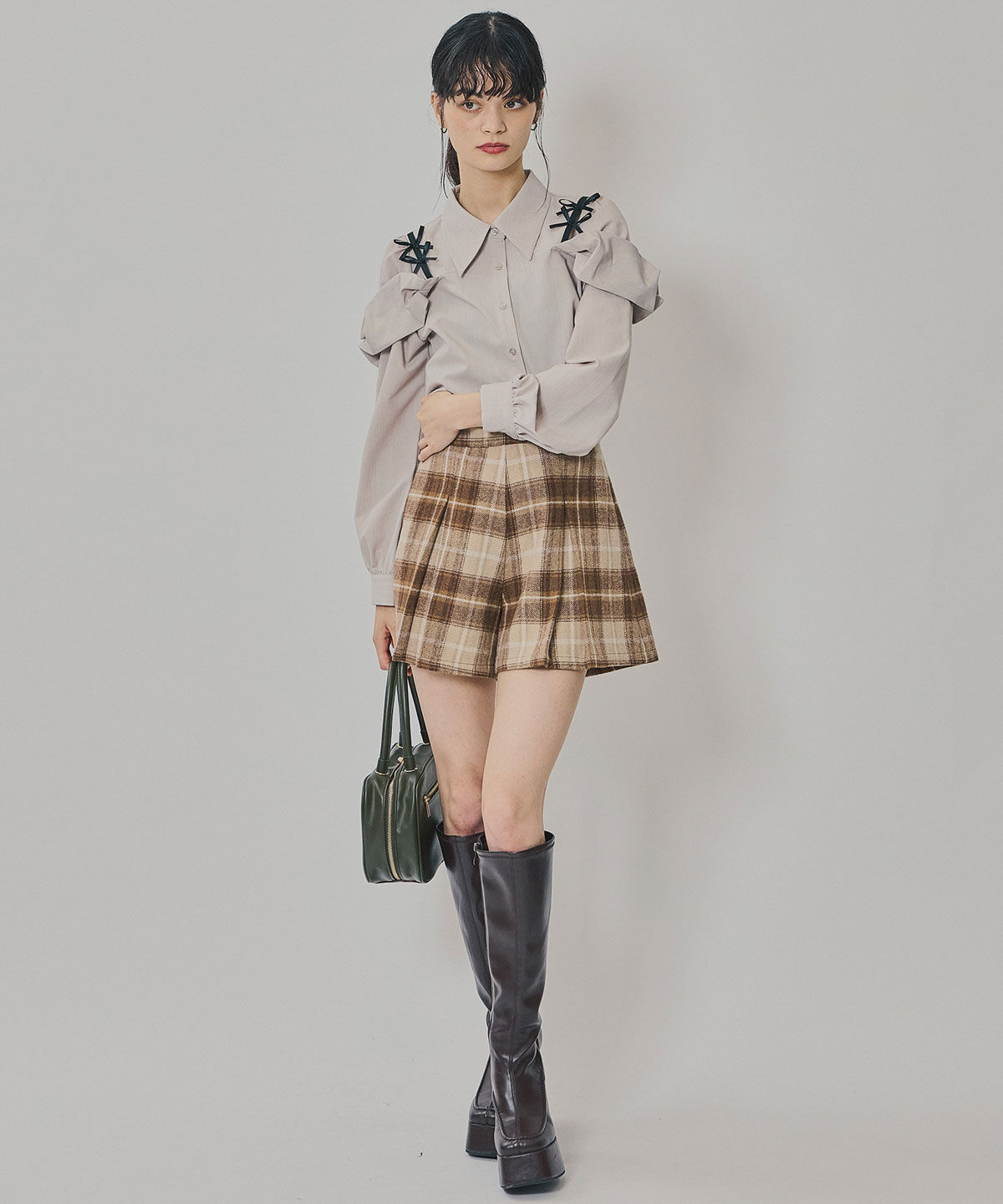 REDYAZEL「リボンフリルショルダーブラウス」|シャツ・ブラウス|