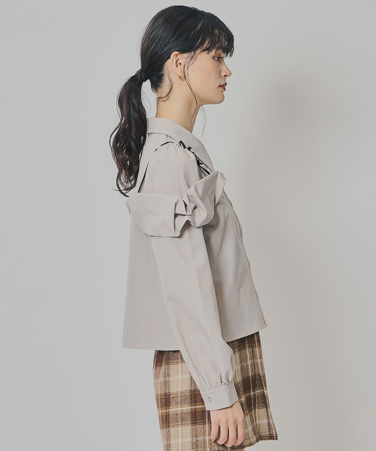 REDYAZEL「リボンフリルショルダーブラウス」|シャツ・ブラウス|