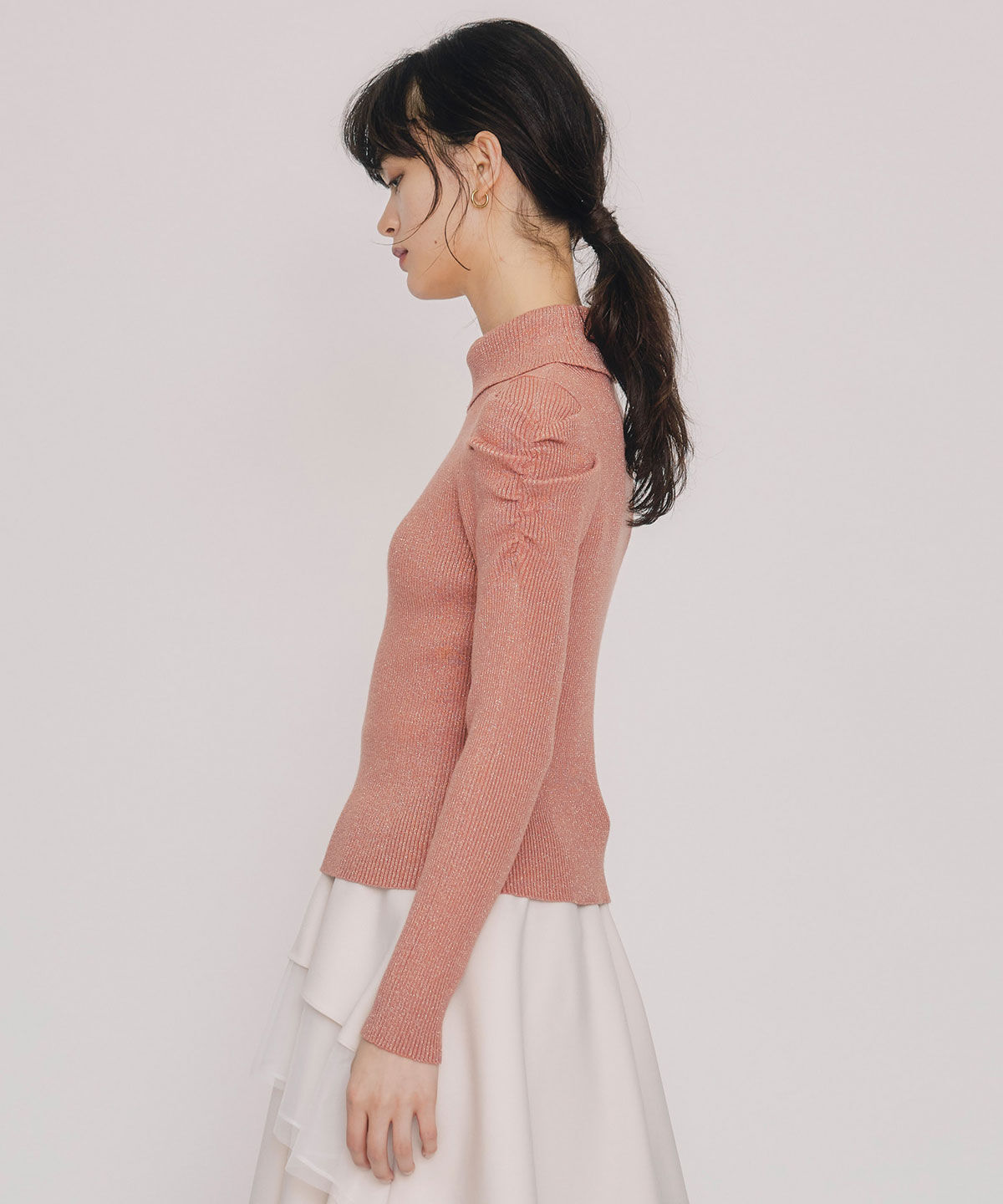 REDYAZEL「ラメタートルニットプルオーバー」|ニット・セーター|