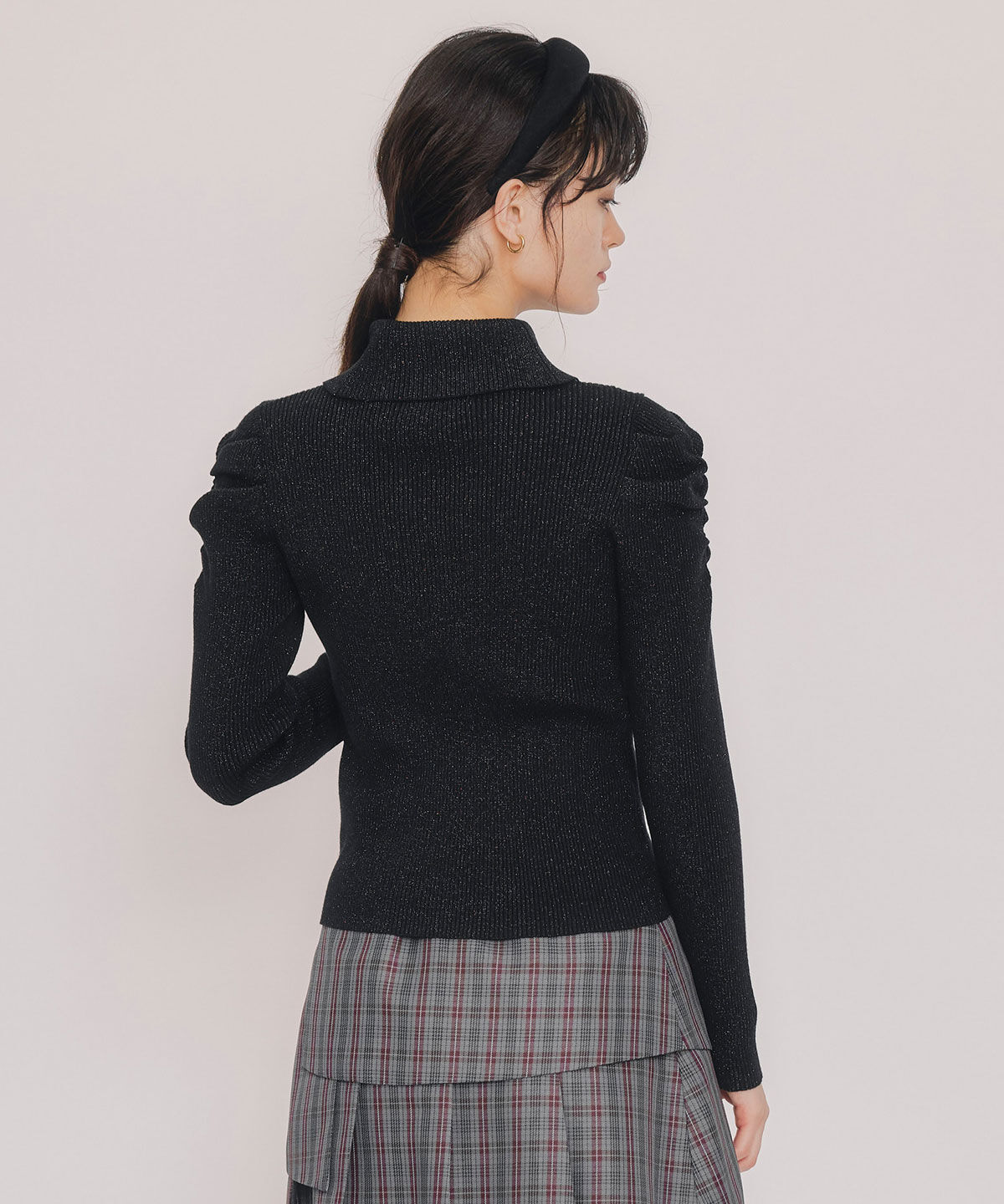 REDYAZEL「ラメタートルニットプルオーバー」|ニット・セーター|