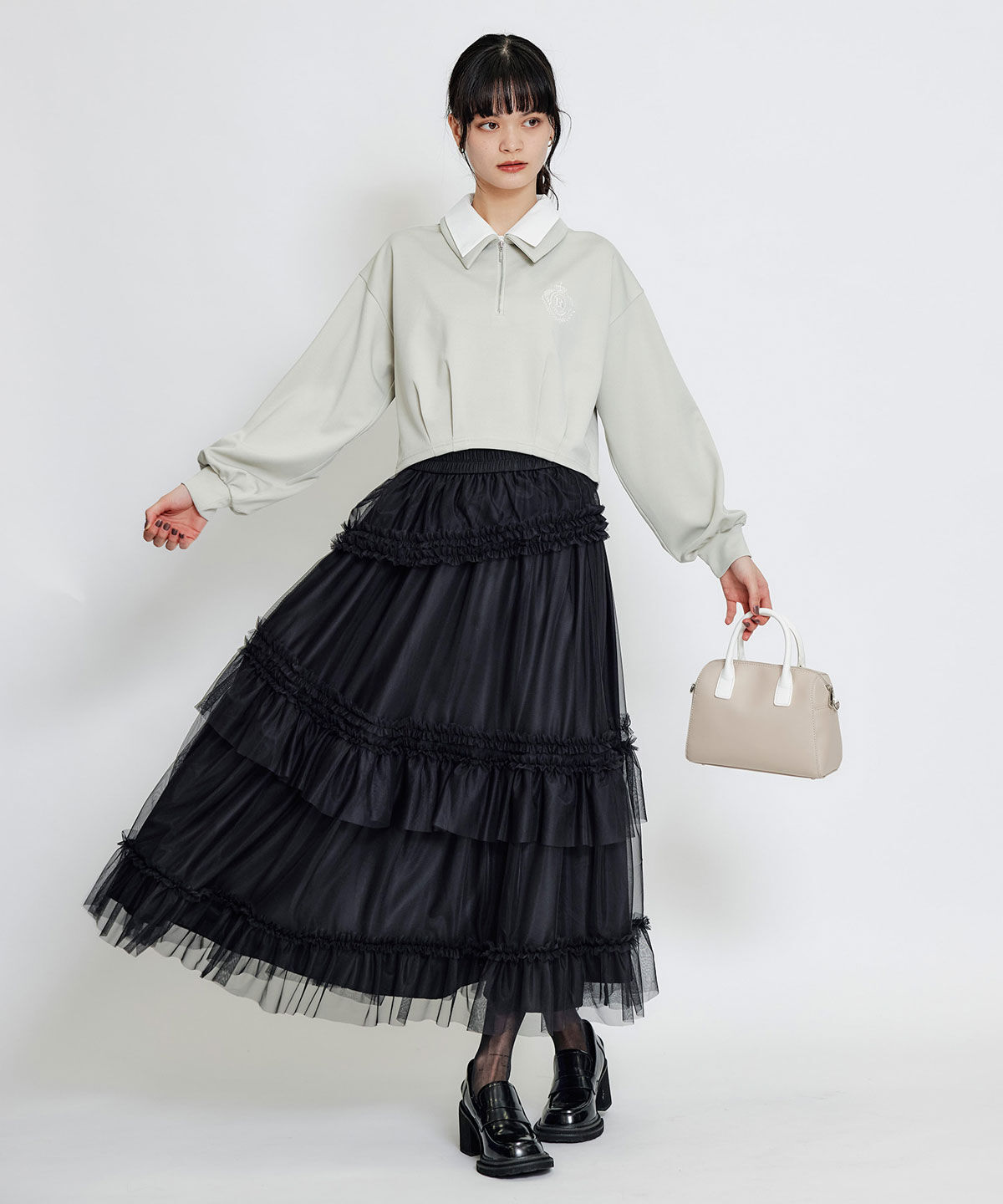 REDYAZEL「レザーライクチャンキーヒールローファー」|パンプス|