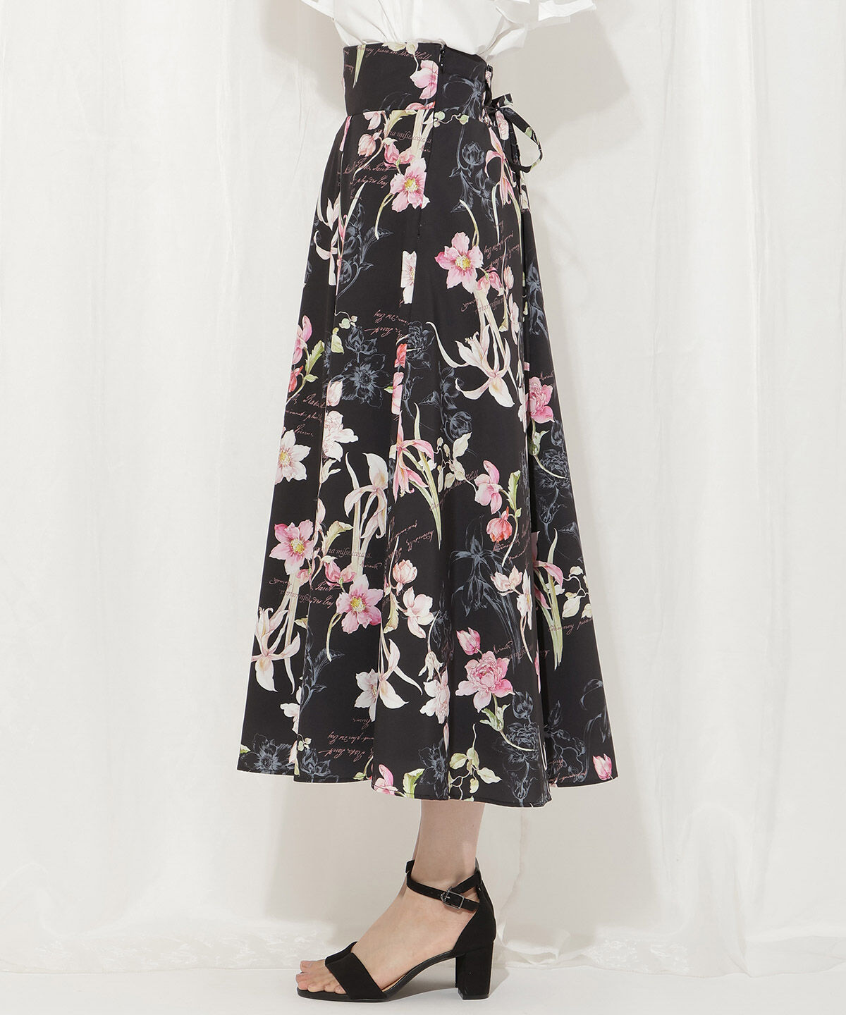 WILLSELECTION「ボタニカルフラワータックフレアスカート」|フレア|