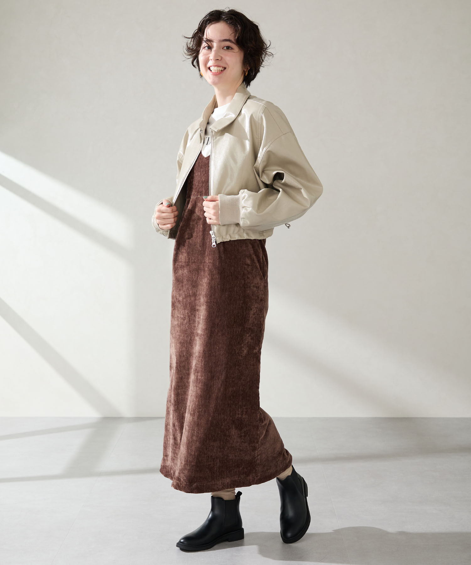 WA Oriental TRaffic「アーモンドトゥ フラット サイドゴアブーツ /52405 ショートブーツ」|ショートブーツ|