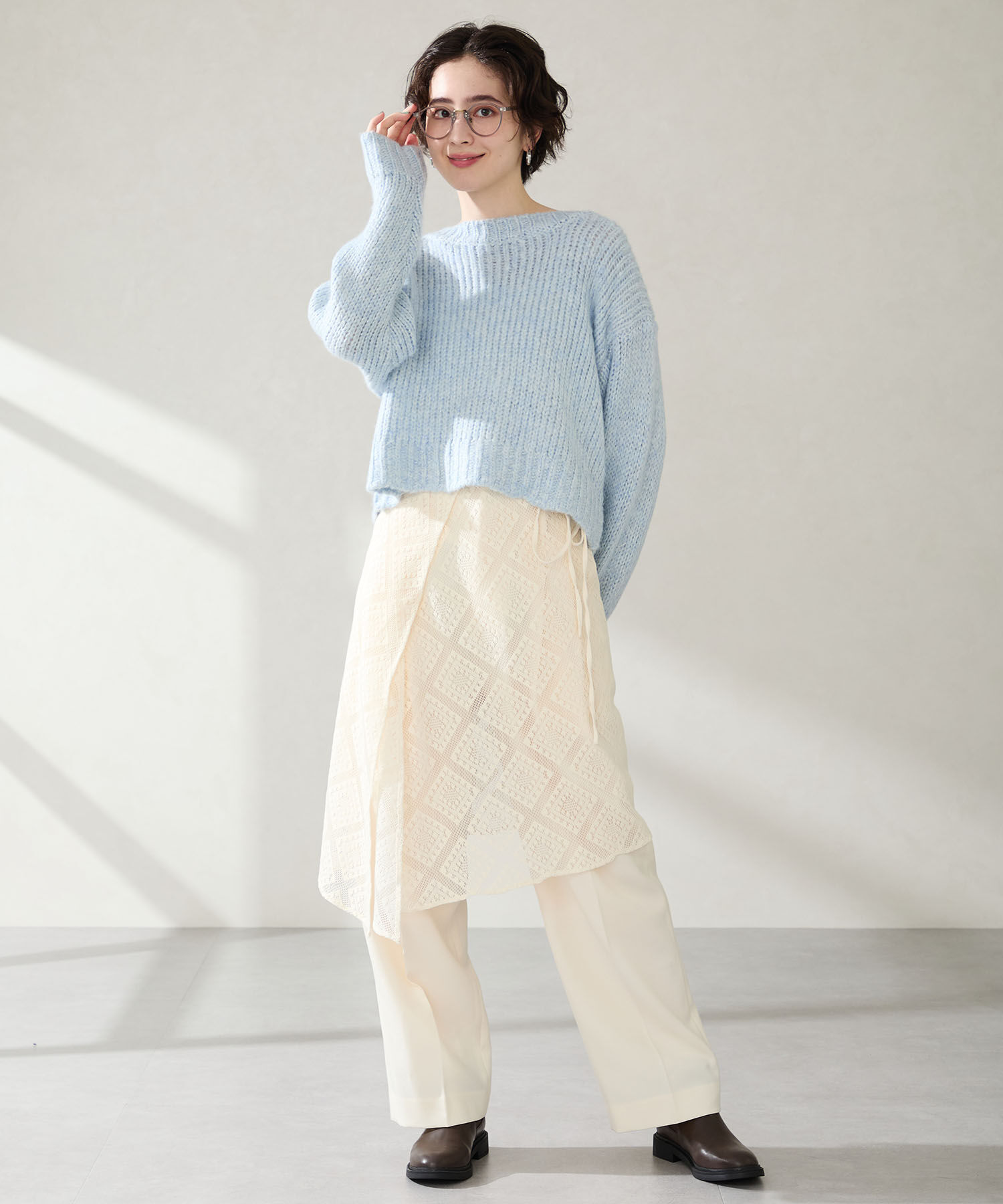 WA Oriental TRaffic「アーモンドトゥ フラット サイドゴアブーツ /52405 ショートブーツ」|ショートブーツ|