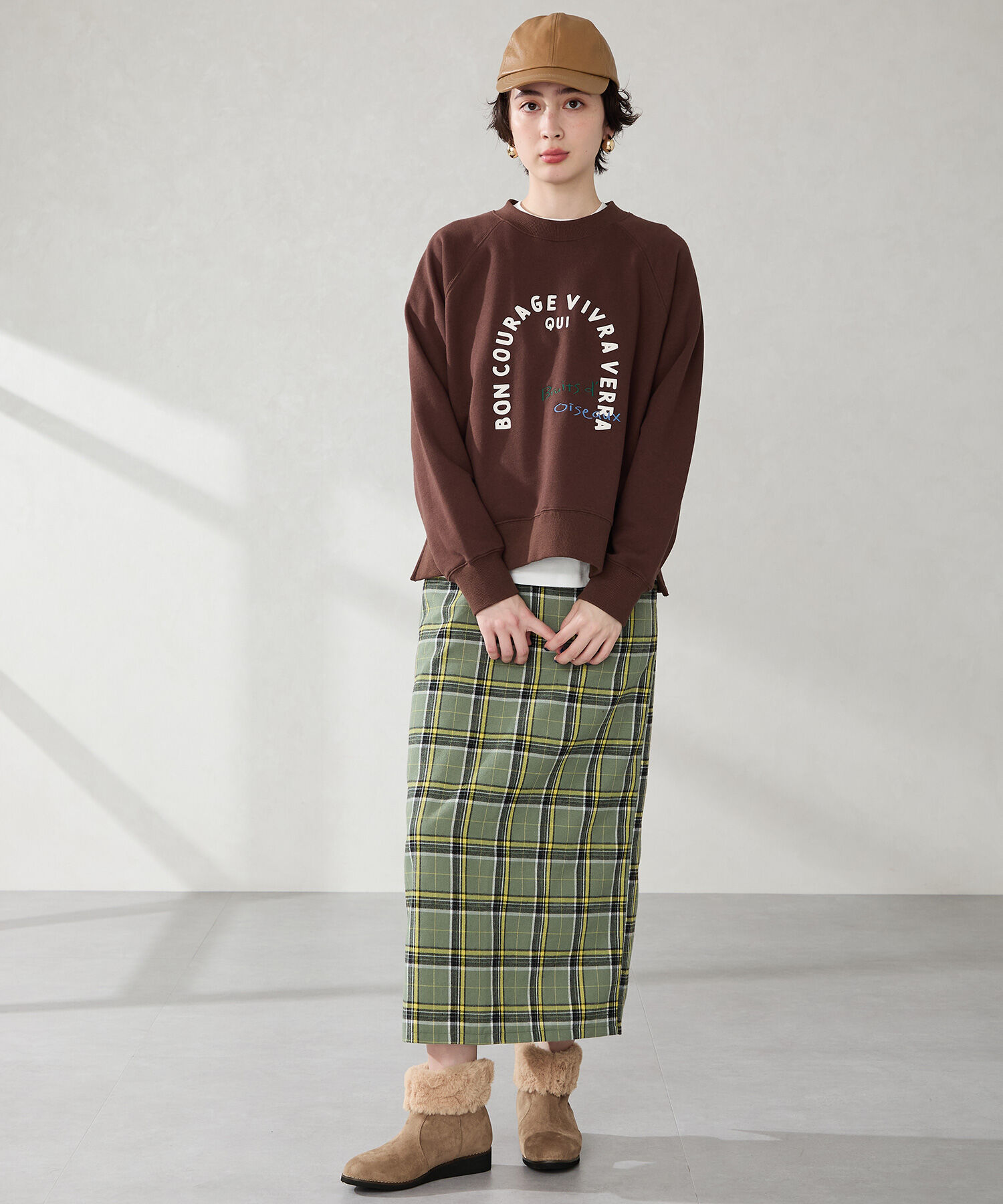 WA Oriental TRaffic「たっぷりファーウエッジソールブーツ/52411」|ショートブーツ|