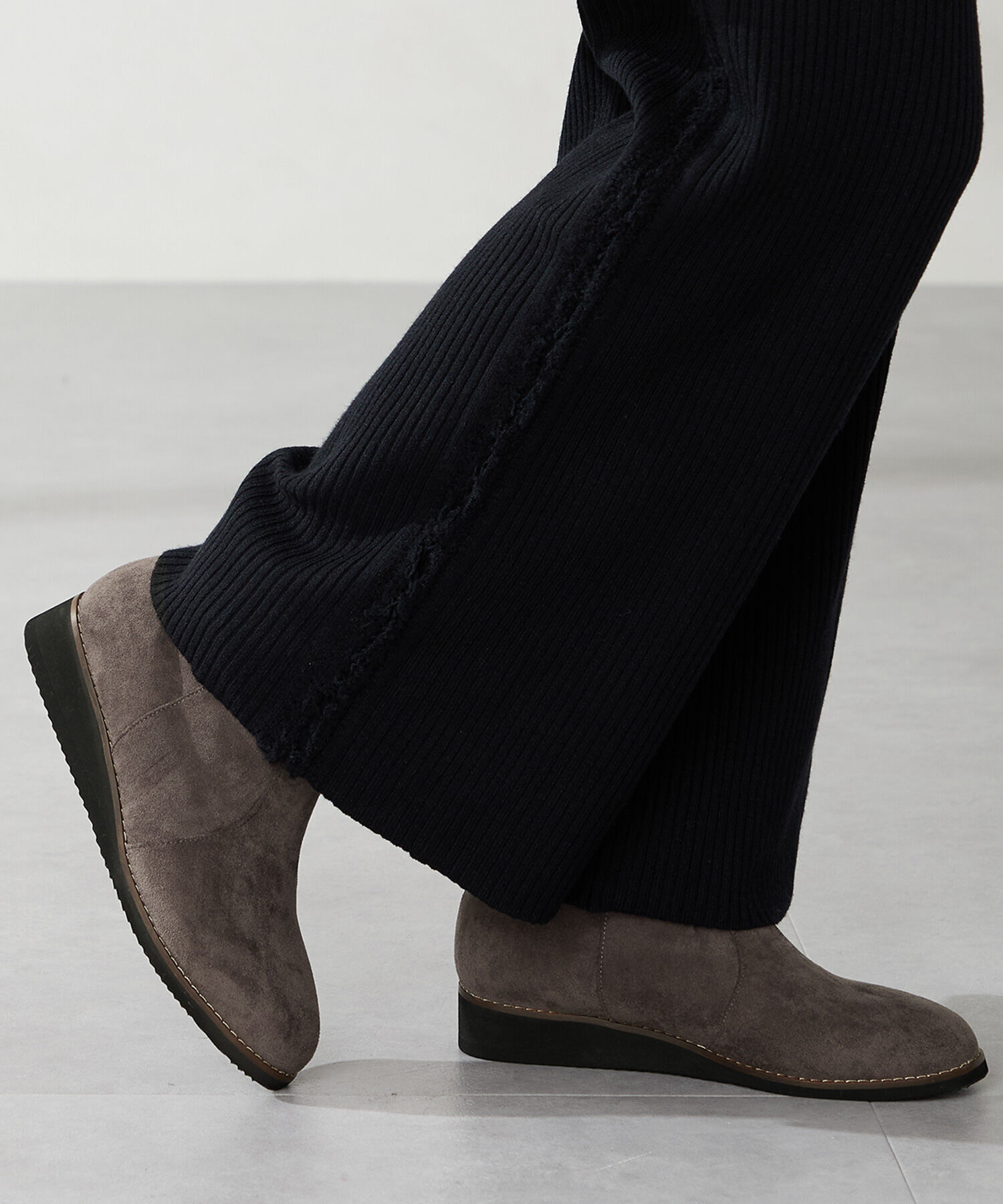 WA Oriental TRaffic「たっぷりファーウエッジソールブーツ/52411」|ショートブーツ|