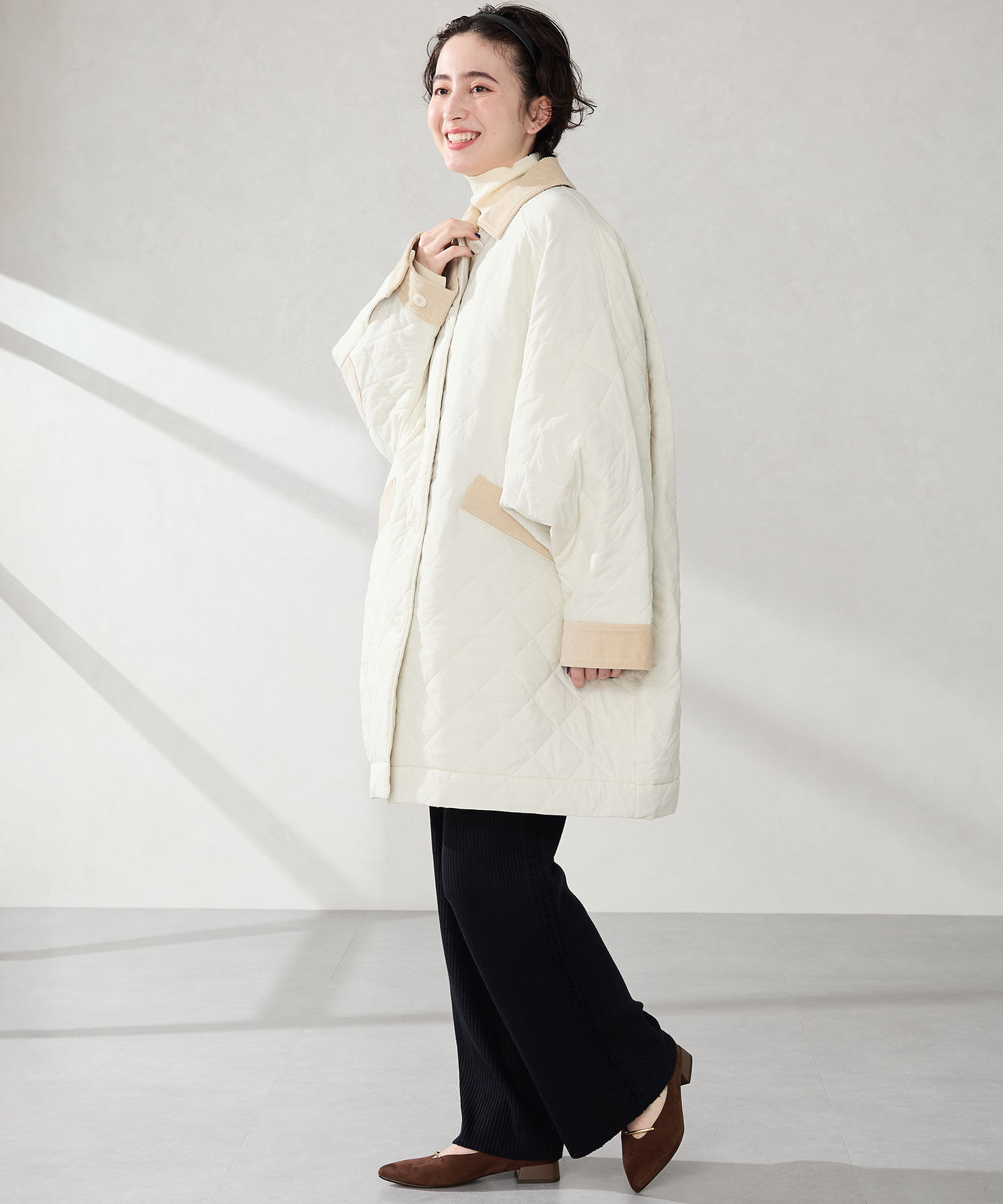 ORiental TRaffic「【WEB限定】ラインメタルパーツ ポインテッドトゥ パンプス /55304 フラット シンプル」|パンプス|