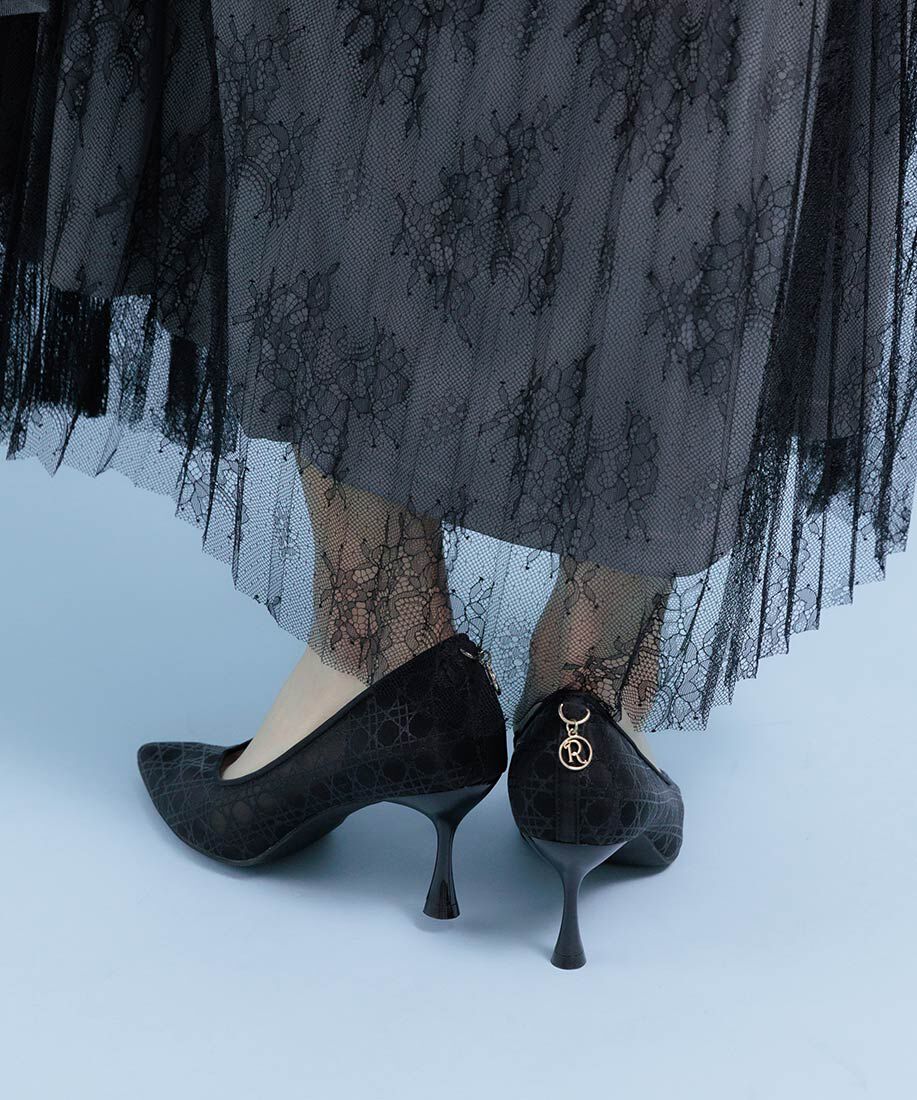  「モノグラムチャームシアーパンプス」|パンプス|