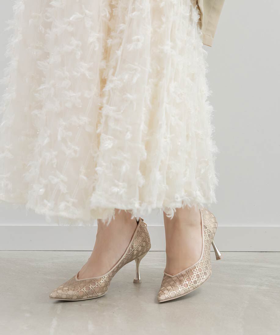  「モノグラムチャームシアーパンプス」|パンプス|