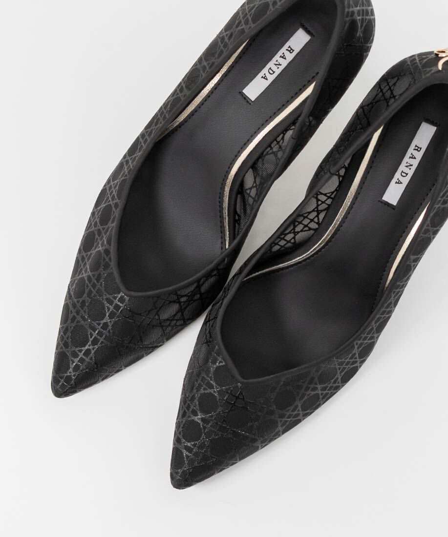  「モノグラムチャームシアーパンプス」|パンプス|