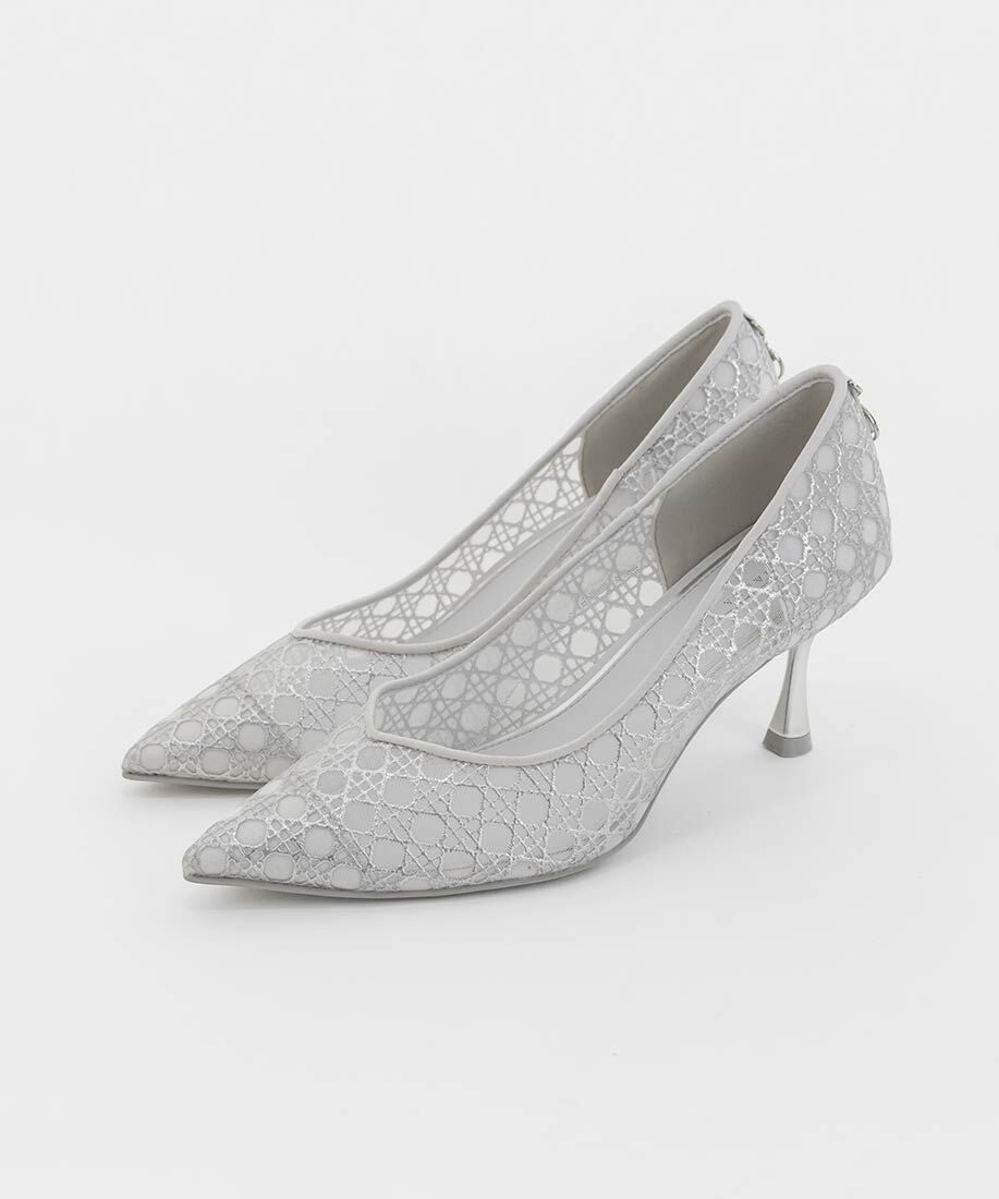  「モノグラムチャームシアーパンプス」|パンプス|