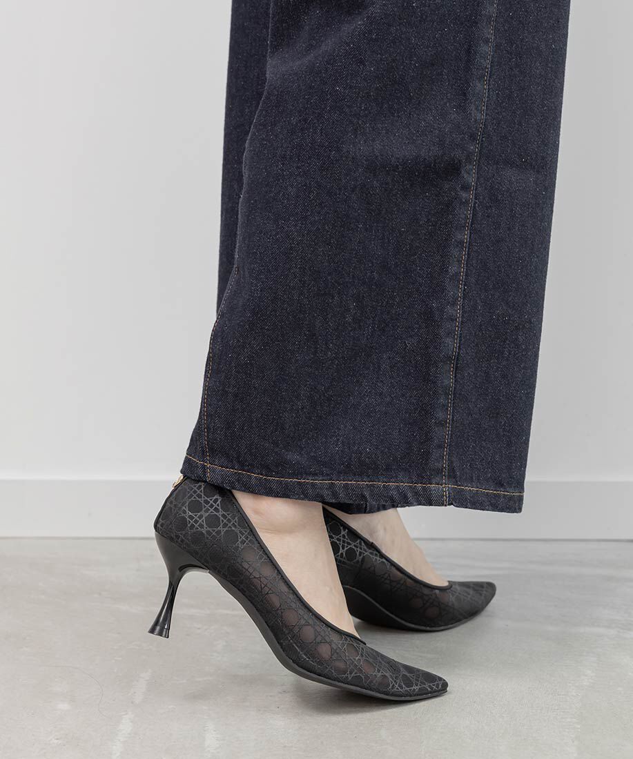  「モノグラムチャームシアーパンプス」|パンプス|