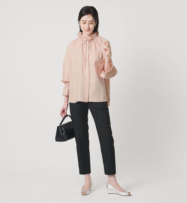 UNITED ARROWS「フリルカラー フレアスリーブ ブラウス」|シャツ・ブラウス|