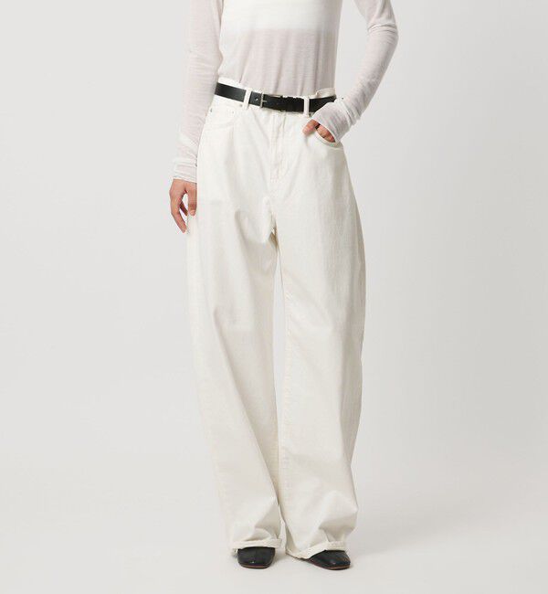 AEWEN MATOPH「＜AEWEN MATOPH＞デニムカーブパンツ」|デニム|WHITE